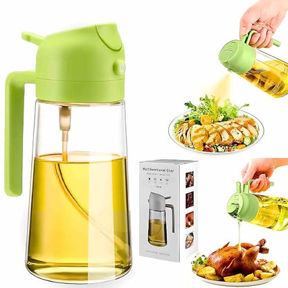 2-in-1 Oil Dispenser: Spray & Pour with Precision